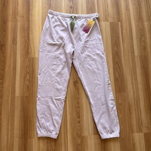 MOTHER The Bender Iris Ankle Jogger Sweatpants Move It 100% Cotton HighRise XL